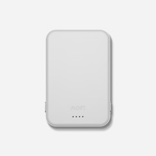 MOFT适用iPhone15/14/13Magsafe磁吸无线充电宝超薄小巧便携快充移动电源苹果手机 迷雾灰
