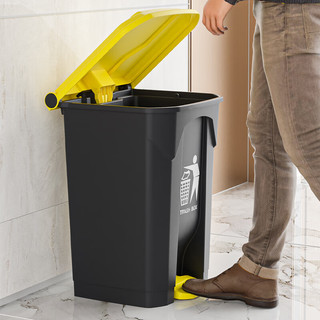 ABEPC50L大容量垃圾桶家用厨房带盖脚踏式商用餐饮加厚款户外环卫大号