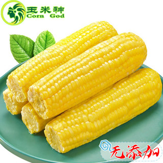 Corn God 玉米神 水果玉米棒甜嫩新鲜开袋即食免煮软真空包装低脂东北非转基因8根 开袋即食 甜嫩水果玉米8根