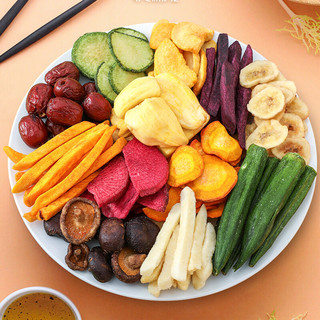 农香森 果蔬脆片500g综合蔬菜干水果干儿童零食混合装12种配比