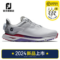 FootJoy高尔夫球鞋女鞋FJProSLX专业竞技golf鞋防泼水防滑运动鞋子 白/紫/红98199 美码7.5=38.5码