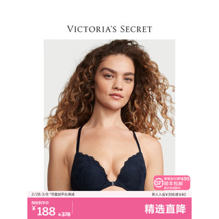 VICTORIA'S SECRET 花漾蕾丝性感文胸胸罩女士内衣 4X0K海军蓝 11237718 36B