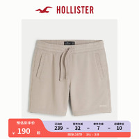 HOLLISTER24春夏Logo款舒适毛圈布抽绳休闲短裤男 356552-1 棕黄色 M (180/80A)