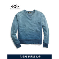 RRL男装 经典款靛蓝毛圈布运动衫RL90169 410-海军蓝 XXL