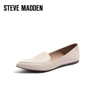 史蒂夫·马登 STEVE MADDEN/思美登乐福鞋懒人鞋平底舒适单鞋女 FEATHER 裸色 36