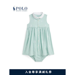 Polo Ralph Lauren 拉夫劳伦 女婴 24年春高尔夫针织棉连衣裙RL41208 300-图片色 18M