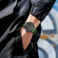 名创优品（MINISO）手表女士运动风防水少女初高中时尚女款腕表新年 绿色