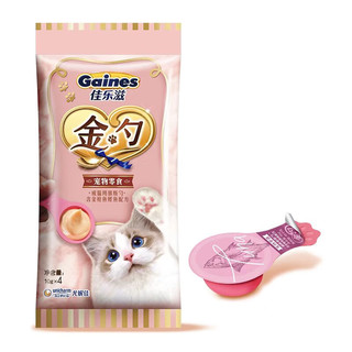 Gaines 佳乐滋 金勺慕斯勺宠物猫零食猫湿粮猫条金枪鱼鲣鱼10g*12支