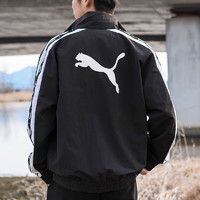 彪马（PUMA）外套男装 24春季自营运动休闲服立领梭织皮肤衣上衣开衫夹克 536780-01/黑色串标 XL/185