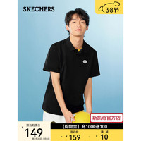 斯凯奇（Skechers）男子运动T恤L224M051 碳黑/0018 M
