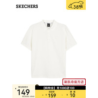 斯凯奇（Skechers）男子运动T恤L224M051 棉花糖白/0074 XXL