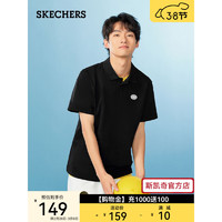 斯凯奇（Skechers）男子运动T恤L224M051 碳黑/0018 L