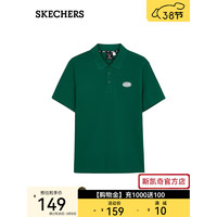 斯凯奇（Skechers）男子运动T恤L224M051 常绿色/001Z M