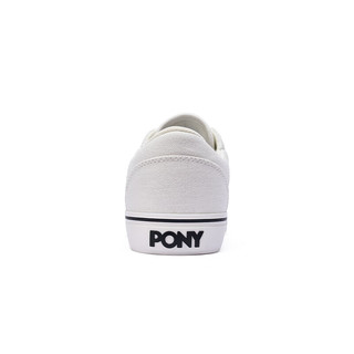 波尼PONY板鞋Skate男女反毛低帮休闲绒面耐磨运动鞋241U1SK01 白色 35