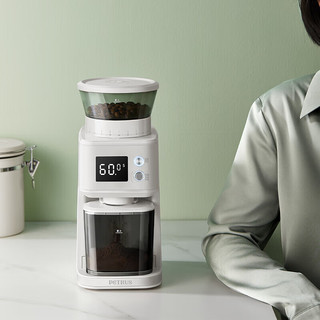 柏翠(petrus)磨豆机研磨机电动全自动咖啡豆家用小型意式研磨机PE3755S