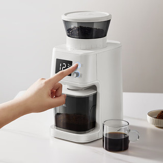 柏翠(petrus)磨豆机研磨机电动全自动咖啡豆家用小型意式研磨机PE3755S
