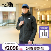 北面（The North Face）冲锋衣男FUTURELIGHT防风防水透汽运动外套时尚24春夏89B2 JK3/黑色 XXXL/190