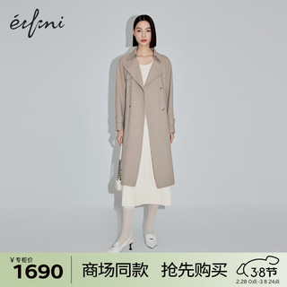 伊芙丽（eifini）伊芙丽风衣1F2160101K 灰驼色 150/76A/XS