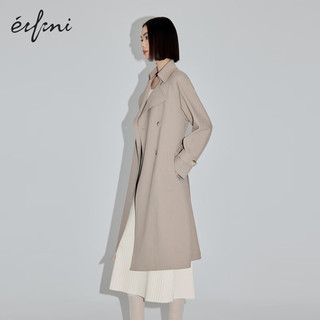 伊芙丽（eifini）【商场同款】伊芙丽风衣1F2160101K 灰驼色 150/76A/XS