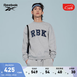 Reebok锐步2024春夏男女同款经典休闲运动针织套头衫卫衣 24SRC305U-GG3 A/M