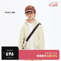 little MO&Co.抑菌 可收纳 little moco童装24春男女童轻薄皮肤衣连帽外套 砂杏色 140/68