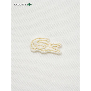 LACOSTE法国鳄鱼男士24纯色简约商务休闲翻领POLO短袖PH0542 70V/米白色 5 /180