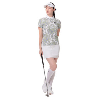 Taylormade泰勒梅高尔夫服装2024夏季女士户外运动舒适休闲短袖POLO衫 M19796 白色 O(XL)