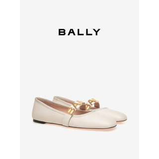 BALLY/巴利【】24春夏女士米色芭蕾鞋6306492 米色 38