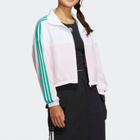 阿迪达斯 （adidas）女装 立领运动服跑步训练舒适透气休闲快干梭织夹克外套 HY2679 XS/155