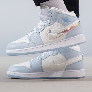 耐克（NIKE）大童女鞋 24春运动鞋子时尚AIR JORDAN 1 MID耐磨比赛训练篮球鞋 FQ9117-400 40