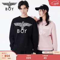 BOY LONDON【炽爱之心】BOYLONDON春夏24款logo爱心印花卫衣N03003 黑色 S