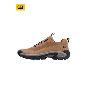 CAT卡特24春季男女同款户外防水舒适休闲鞋老爹鞋 棕色 40