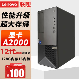 联想（LENOVO）T100C V2塔式服务器主机 设计建模渲染ERP办公电脑 T100C V2 i5-12400/16G/2*1T/300W