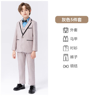 真维斯2024年春季儿童西装礼服GD 浅灰色2021 170cm