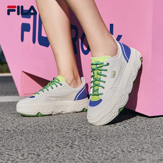 FILA 斐乐 女鞋ROCK摩登帆布鞋2024夏时尚休闲鞋运动鞋 37.5