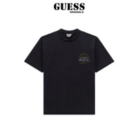 GUESS Originals 24年男士纯棉印花徽章圆领T恤-M4GI04K9XF1 JTMU-黑色 S