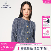 布克兄弟（BrooksBrothers）女士24早春高级感气质小香风外套 4004-藏青色 12