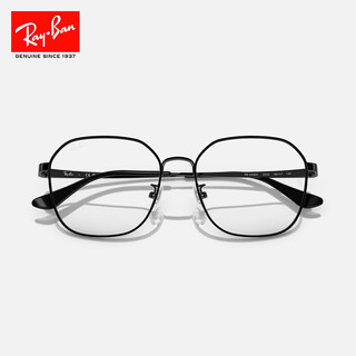 Ray-Ban 雷朋 RayBan）光学镜架金属不规则大框眼镜男女款近视眼镜框0RX6490D 2509黑色镜框