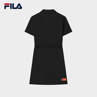 FILA X MAGIC STICK斐乐女子连衣裙时尚休闲翻领工装裙 正黑色-BK 170/88A/L