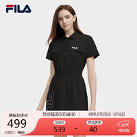 FILA X MAGIC STICK斐乐女子连衣裙时尚休闲翻领工装裙 正黑色-BK 170/88A/L