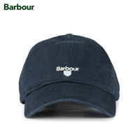 Barbour Cascade男女同款四季可调节鸭舌帽Logo帽子 深蓝色 均码（54-60cm）