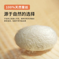 富安娜 FUANNA 蚕丝被100%蚕丝冬被子母被四季被秋冬被子被芯 四季被【100%蚕丝+大提花】 203*229cm