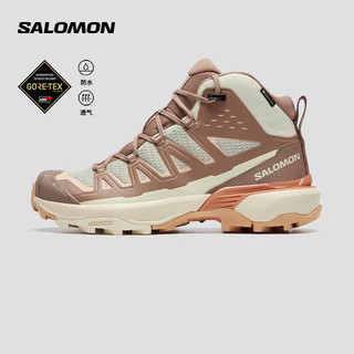 萨洛蒙（Salomon）女款 户外运动防水透气防护徒步登山鞋 X ULTRA 360 EDGE MID GTX 粉橘色 474627 4 (36 2/3)