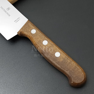 维氏（VICTORINOX）三德刀瑞士切菜刀不锈钢多用刀木柄 17cm 多用刀 6.8500.17G