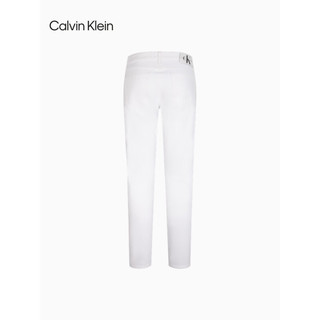 Calvin Klein【田柾国同款CK极简裤】Jeans24春夏男纯棉直筒白牛仔裤J325404 1AA-牛仔白 33