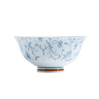 和彩 日式餐具碗碟套装家用釉下彩饭碗面碗汤碗景德镇陶瓷缠枝莲碗