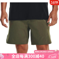 安德玛（UNDERARMOUR）运动短裤男裤夏季Woven 6跑步训练休闲速干裤 Marine Od Green/Black L