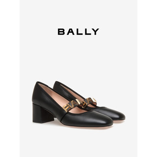 BALLY/巴利24春夏女士黑色皮革浅口鞋6306957 黑色 37