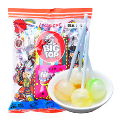 BIG TOP 马来西亚进口BIGTOP多口味海盐棒棒糖480g混合水果味糖果休闲零食