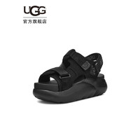 UGG 夏季女士休闲舒适厚底露趾时尚魔术贴设计凉鞋 1152688 BLK  黑色 38 BLK | 黑色